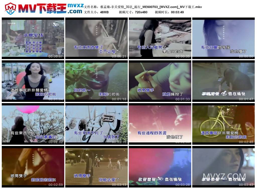蔡孟臻-非关爱情_国语_流行_ME600703